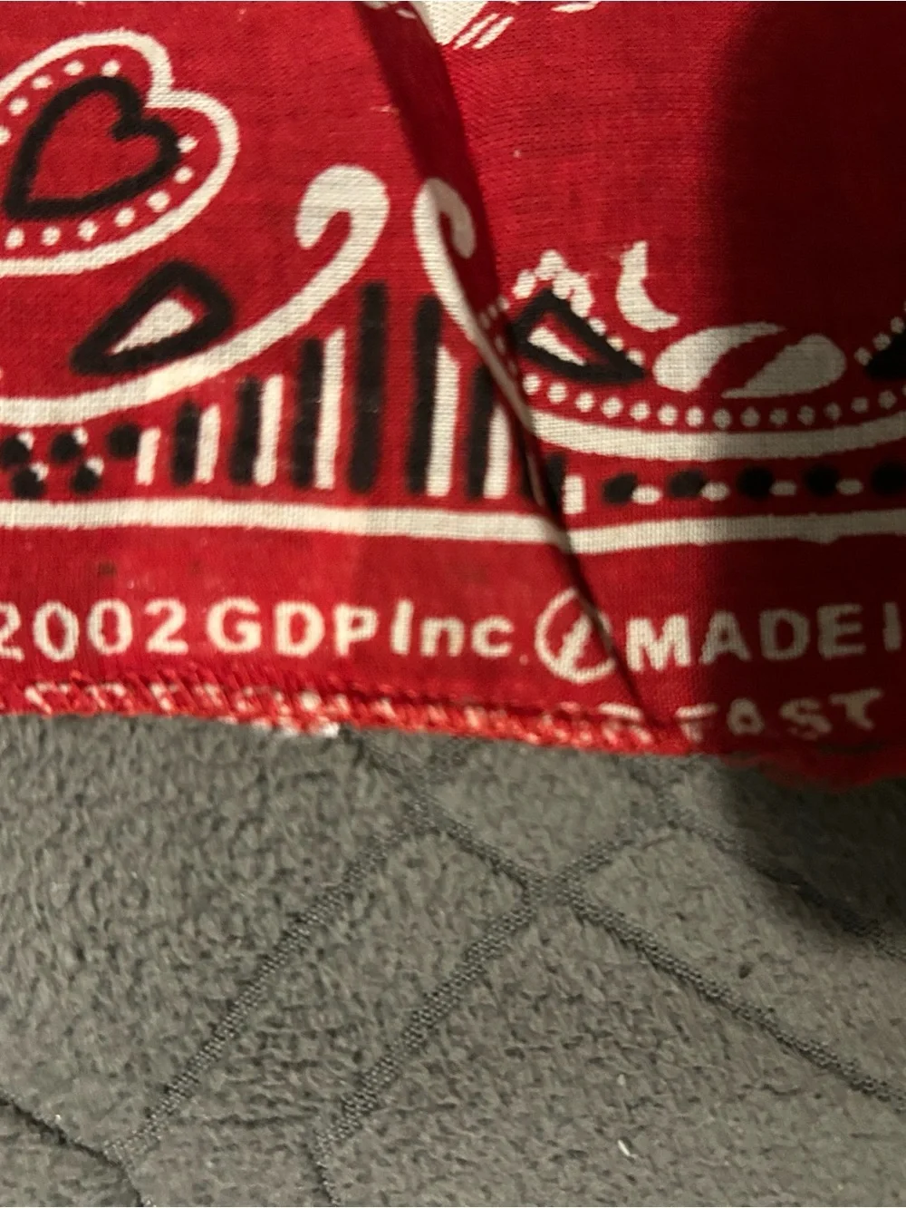 Grateful Dead Lot of Vintage Red Paisley Bandana Set